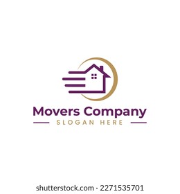 home movers logo in vector