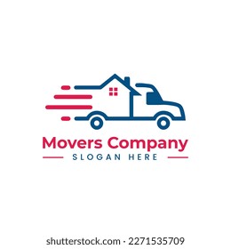 home movers logo in vector