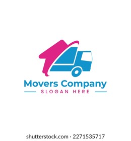 home movers logo in vector