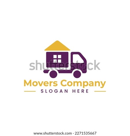 home movers logo in vector