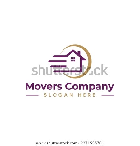 home movers logo in vector
