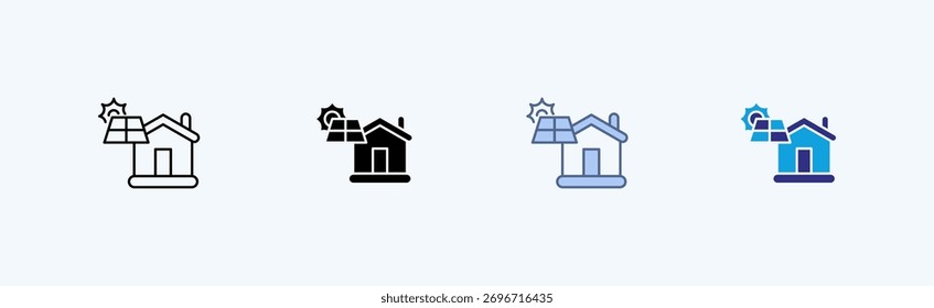 Home Multiple Icon Illustration Vector