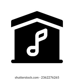 home music icon. vector icon for your website, mobile, presentation, and logo design.