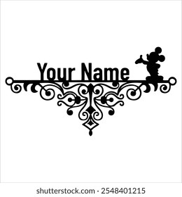 home name plat mouse laser cuting