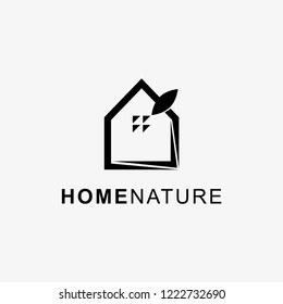 Home nature logo Icon. Creative home logo detailing with clean background