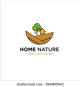 home nature logo. Improve your visibility… Get a professional and effective logo. 