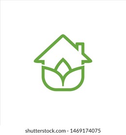 Home nature logo vector design