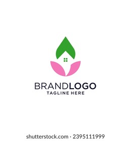 diseño vectorial de logotipo de naturaleza doméstica 