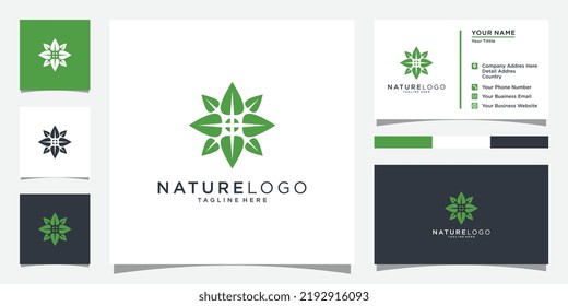 Concepto de diseño de logotipo vectorial de naturaleza doméstica