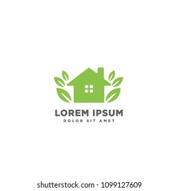 home nature vector logo template