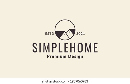 home neighbor simple logo vector symbol icon design graphic illustration