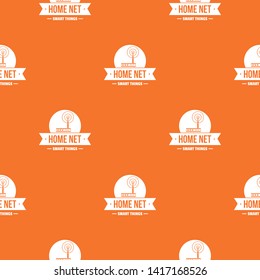 Home net pattern vector orange for any web design best