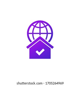 home network icon on white