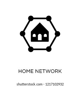 Home network icon. Home network symbol design from Networking collection. Simple element vector illustration on white background.