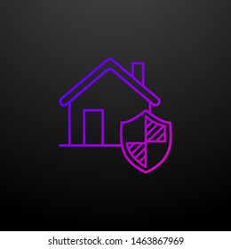 Home network security outline nolan icon. Elements of security set. Simple icon for websites, web design, mobile app, info graphics