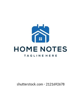Logo-Design-Vorlage für Home Notizen	