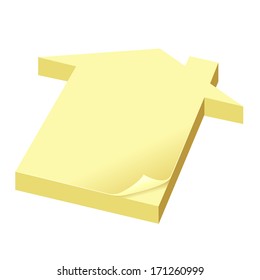 Home Note pad for Design Element. / Home note pad. / -