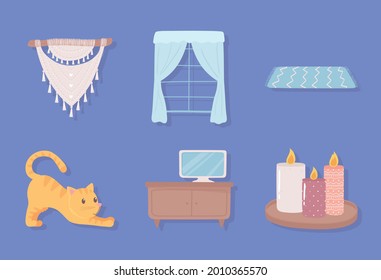 Home Objects Decorative Icon Set