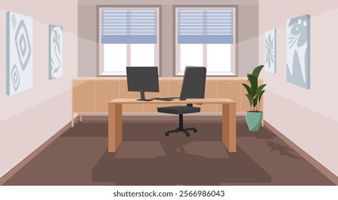 Home or office background. Vector illustration