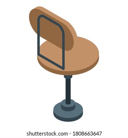 Home office chair icon. Isometric of home office chair vector icon for web design isolated on white background