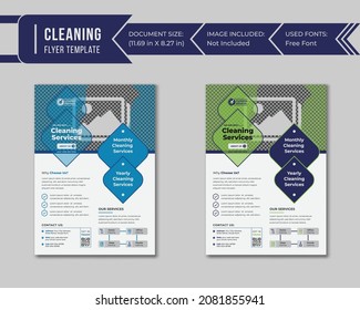 Home and office cleaning services flyer, super cleaning services flyer template design in free vector eps