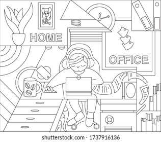 Home office and freelance job