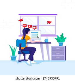 Home office and freelance working