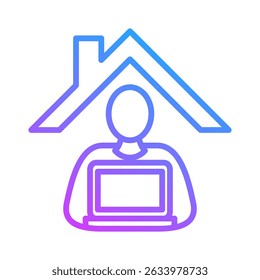 Home Office Icon Element For Design