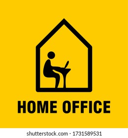 Home Office Icon. Vector Image.