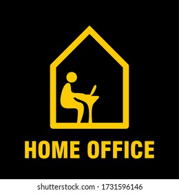 Icono de Home Office. Imagen vectorial.