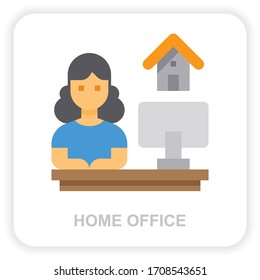 Home Office icons for web design, book, ads, app, project etc.