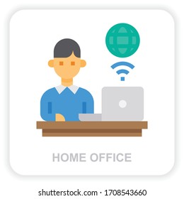 Home Office icons for web design, book, ads, app, project etc.