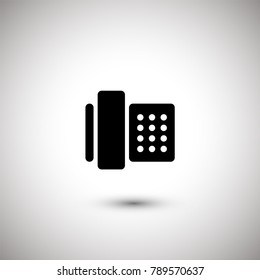Home, office phone vector icon