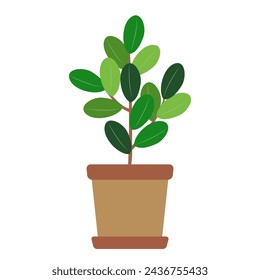 Home Office Plant In Pot Icon