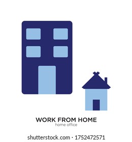 Home office vector illustration flat design