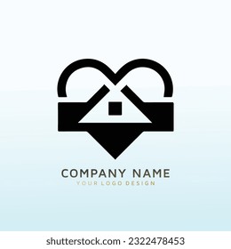 home office vector logo design