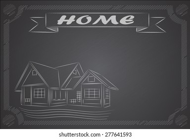 home on the blackboard