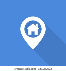 home on pin icon