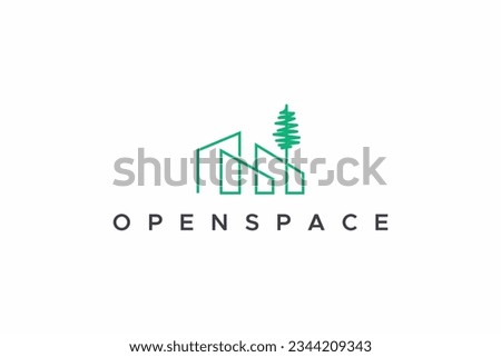 Home Open Space Design Concept Business Brand Identity Logo