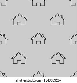 home outline icon illustration, can be used for web and mobile seamless pattern
