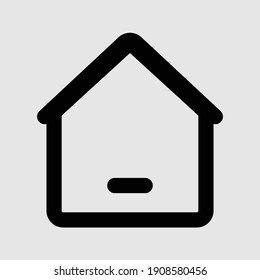 home outline icon isolated vector illustration