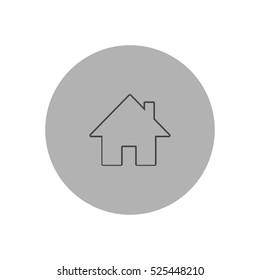 home outline icon vector, can be used for web and mobile design