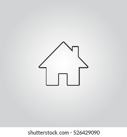 home outline icon vector, can be used for web and mobile design