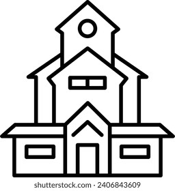 Home Outline vector illustration icon