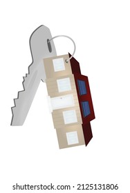 Home owner key. vector illustration