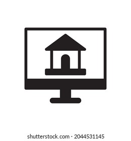 home page with Computer icon sign symbol