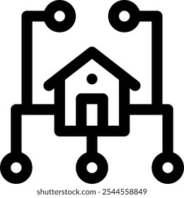 ícone da home page. Design De Estilo Linear Fino Isolado Em Plano De Fundo Branco