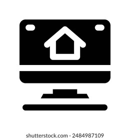 icono de página de inicio. icono de glifo de Vector para el diseño de su Sitio web, móvil, presentación y logotipo.