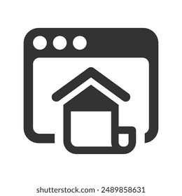 Home page Icon, Vector Graphics
