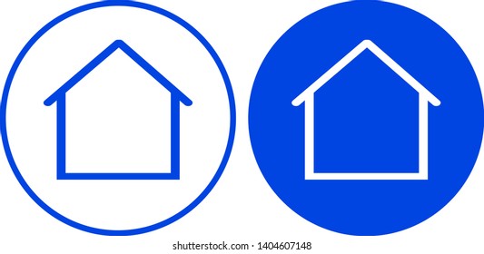 Home page icon. Vector illustration